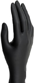 Black nitrile glove